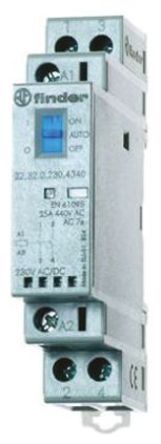 22.34.0.012.4720, Finder 4 Pole Contactor - 25 A, 12 V dc Coil, 3NO/1NC, 4 kW, Контактор