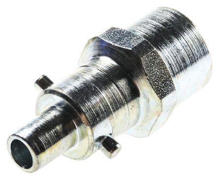 AA5106, RS PRO Pneumatic Quick Connect Coupling Steel 1/4 in Threaded, Муфта