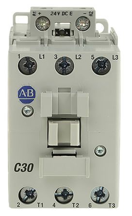 100-C30EJ00, Allen Bradley 3 Pole Contactor - 30 A, 24 V dc Coil, 100 Series, 3NO, 15 kW, Контактор