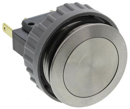 1241.6631.1120000, Schurter Single Pole Double Throw (SPDT) Momentary Push Button Switch, IP40, 21.20 (Dia.)mm, Panel Mount, 250V ac, Кнопочный переключатель