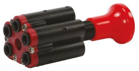 ACV-B6M-SR, RS PRO Push Pull 4/2 Pneumatic Manual Control Valve ACV Series, Клапан