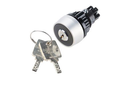 14-235.025K2, EAO IP65 Keylock Switch, 1NC + 1NO, 5 A @ 250 V ac 2-Way, Выключатель с ключом