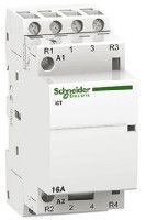 A9C22818, Schneider Electric 4 Pole Contactor - 16 A, 230 V ac Coil, Acti 9, 2NO/2NC, Контактор