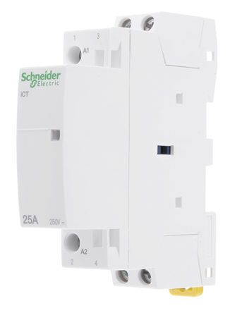 A9C20132, Schneider Electric 2 Pole Contactor - 25 A, 24 V ac Coil, Acti 9, 2NO, Контактор