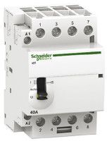 A9C21844, Schneider Electric 4 Pole Contactor - 40 A, 230 V ac Coil, Acti 9, 4NO, Контактор