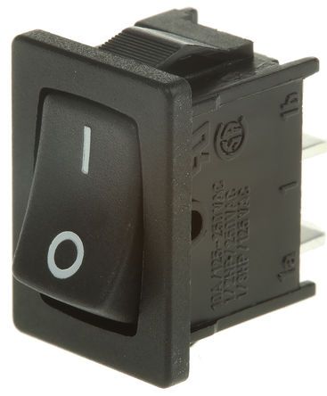 A111311210000, Molveno Single Pole Single Throw (SPST), On-None-Off Rocker Switch Panel Mount, Клавишный переключатель