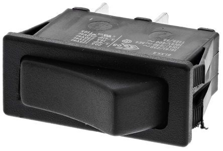 SX81114811000000, Molveno Single Pole Single Throw (SPST), On-None-Off Rocker Switch Panel Mount, Клавишный переключатель