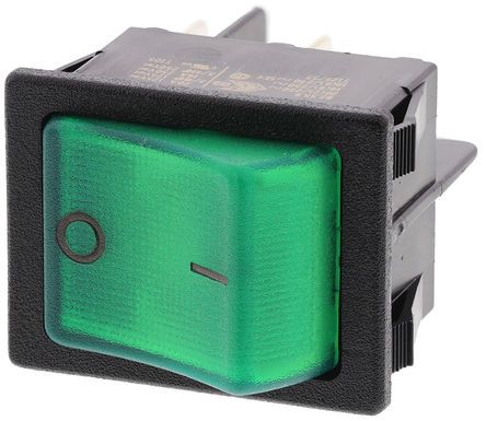 SX8211881E110000, Molveno Illuminated Double Pole Single Throw (DPST), On-None-Off Rocker Switch Panel Mount, Клавишный переключатель