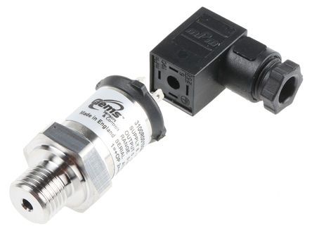 3100R0010G01B000, Gems Sensors Pressure Sensor for Fluid, Gas , 10bar Max Pressure Reading Voltage, Датчик давления