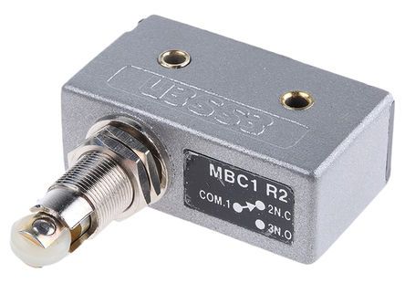 MBC1R2, RS PRO SP-CO Plunger Microswitch, 15 A @ 250 V ac, Микропереключатель