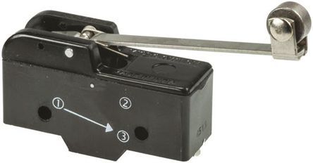 MTCR26R, RS PRO SP-CO Roller Lever Microswitch, 15 A @ 250 V ac, Микропереключатель