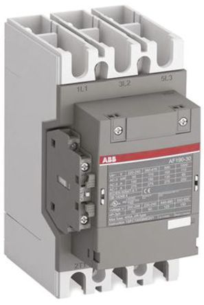 1SFL487002R1111, ABB 3 Pole Contactor - 275 A, 24 V ac/dc Coil, AF Range, 3NO, 90 kW, Контактор