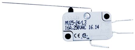 MV25-24/L3, RS PRO SPDT Long Straight Lever Microswitch, 16 A @ 250 V ac, Микропереключатель