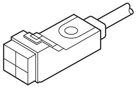 GXL-8HUB, Panasonic Inductive Sensor - Block, NC Output, 2.5 mm Detection, IP67, Cable Terminal, Индуктивный датчик приближения