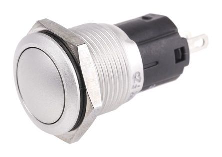 82-4571.1000, EAO Single Pole Double Throw (SPDT) Momentary Push Button Switch, IP65, IP67, 16 (Dia.)mm, Panel Mount, 250V ac, Кнопочный переключатель