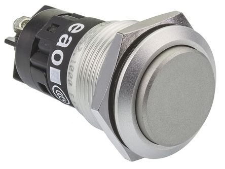 82-5562.1000, EAO Single Pole Double Throw (SPDT) Momentary Push Button Switch, IP65, IP67, 19 (Dia.)mm, Panel Mount, 250V ac, Кнопочный переключатель