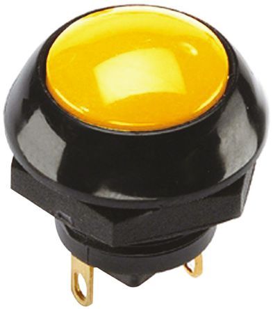 P9-513124W, Otto Single Pole Double Throw (SPDT) Momentary Push Button Switch, IP68S, Panel Mount, 25V dc, Кнопочный переключатель