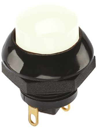 P9-613129W, Otto Single Pole Double Throw (SPDT) Momentary Push Button Switch, IP68S, Panel Mount, 25V dc, Кнопочный переключатель