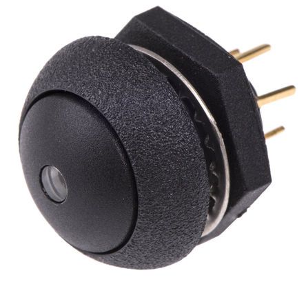 LP9-31231J22, Otto Single Pole Double Throw (SPDT) Momentary Blue LED Push Button Switch, IP68S, Panel Mount, 28V dc, Кнопочный переключатель