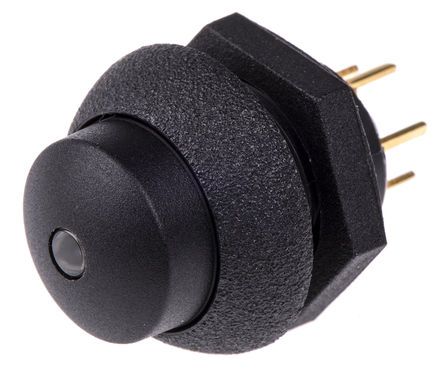 LP9-41231G22, Otto Single Pole Double Throw (SPDT) Momentary Green LED Push Button Switch, IP68S, Panel Mount, 28V dc, Кнопочный переключатель