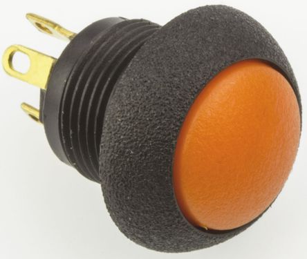 P9-513123, Otto Single Pole Double Throw (SPDT) Momentary Push Button Switch, IP64, Panel Mount, 28V dc, Кнопочный переключатель