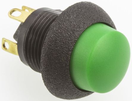 P9-613125, Otto Single Pole Double Throw (SPDT) Momentary Push Button Switch, IP64, Panel Mount, 28V dc, Кнопочный переключатель