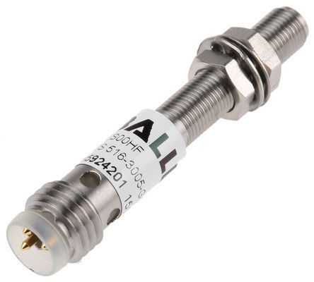 BES 516-3005-G-E5-C-S49, BALLUFF M5 x 0.5 Inductive Sensor - Barrel, PNP-NO Output, 1.5 mm Detection, IP67, M8 - 3 Pin Terminal, Индуктивный датчик приближения