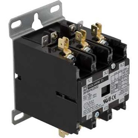 8910DPA23V09, Schneider Electric 3 Pole Contactor - 25 A, 230 V ac Coil, Контактор