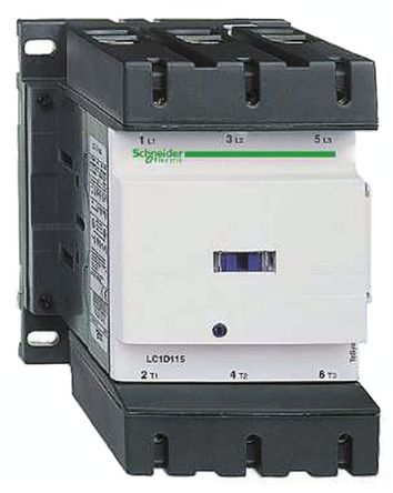 LC1D150G7, Schneider Electric 3 Pole Contactor - 150 A, 110 V ac Coil, TeSys D, 3NO, Контактор