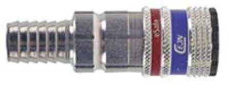 103002005, CEJN Pneumatic Quick Connect Coupling Brass, Steel 13mm Hose Barb, Муфта