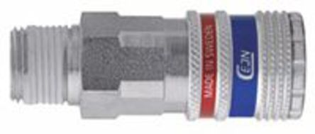 103002152, CEJN Pneumatic Quick Connect Coupling Brass, Steel 1/4 in Threaded, Муфта