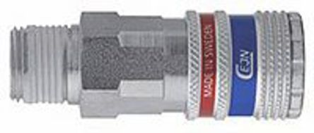 103202152, CEJN Pneumatic Quick Connect Coupling Brass, Steel 1/4 in Threaded, Муфта