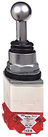 9001K70H7, Schneider Electric, 2 Way Heavy Duty Joystick Knob, Spring Return, IP66 Rated, Джойстик-переключатель