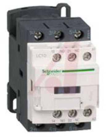 LC1D18SD, Schneider Electric 3 Pole Contactor - 18 A, 72 V dc Coil, TeSys D, 3NO, 7.5 kW, Контактор