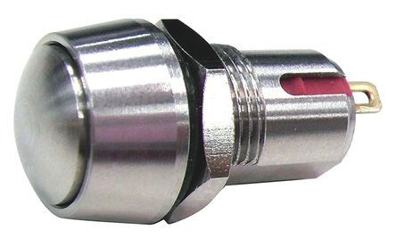 AV04M-B4-M1, RS PRO Single Pole Single Throw (SPST) Momentary Push Button Switch, IP67, PCB, 28V dc, Кнопочный переключатель