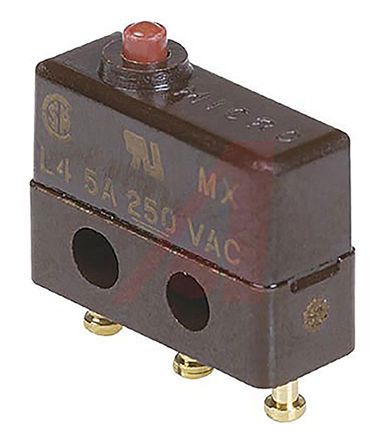 11SX21-T, Honeywell SPDT Pin Plunger Microswitch, 5 A @ 250 V ac, Микропереключатель