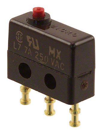 21SX39-T, Honeywell SPDT Pin Plunger Microswitch, 7 A @ 250 V ac, Микропереключатель