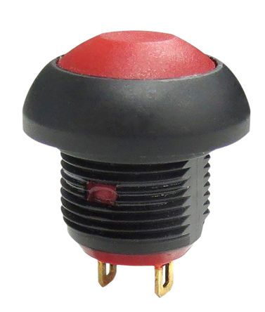 PAS7B2M1CES3-5, RS PRO 1NC Momentary Miniature Push Button Switch, IP67, 13.6 (Dia.)mm, Panel Mount, 30V dc, Кнопочный переключатель