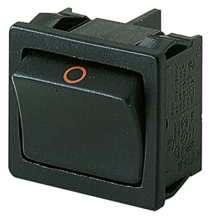 01802.1121-02, Marquardt Double Pole Single Throw (DPST), On-None-Off Rocker Switch Panel Mount, Клавишный переключатель