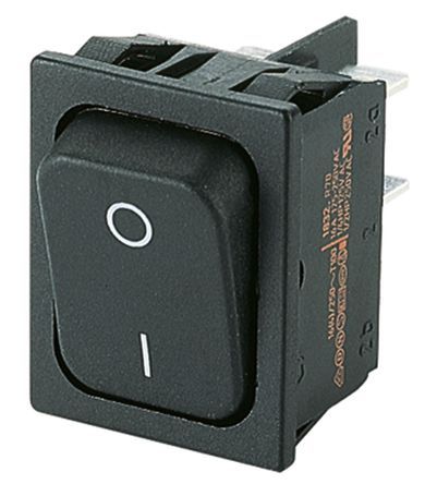 01832.1102-01, Marquardt Double Pole Single Throw (DPST), On-None-Off Rocker Switch Panel Mount, Клавишный переключатель