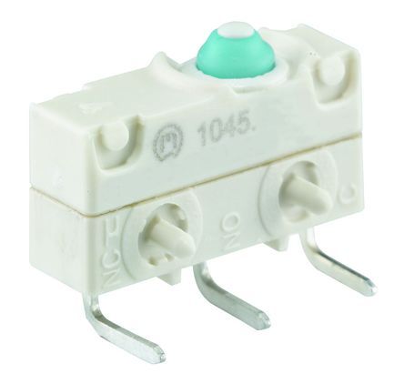 01045.3151-00, Marquardt SPDT Button Microswitch, 1 A @ 250 V ac, Микропереключатель