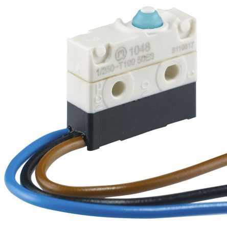 01048.2151-00, Marquardt SPDT Button Microswitch, 1 A @ 250 V ac, Микропереключатель