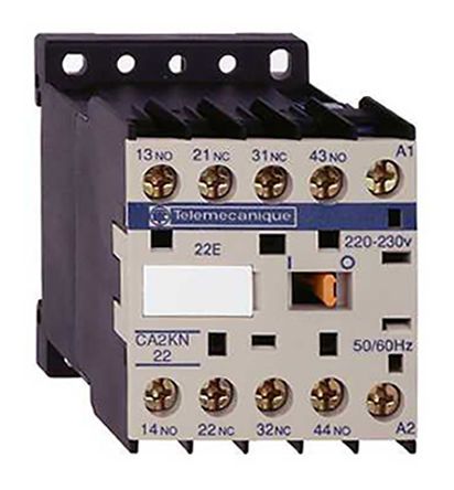 CA2KN22G7, Schneider Electric Contactor Relay - 2NO/2NC, 110 A Contact Rating, Контактор