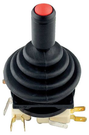 CV6-YQ-05R2G-RM, RS PRO, 2 Way Joystick Switch Knob, Spring Return, IP65 Rated, 250V ac, Джойстик-переключатель