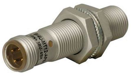 BI 4U-EM12WD-AP6X-H1141, Turck M12 x 1 Inductive Sensor - Barrel, PNP-NO Output, 4 mm Detection, IP69K, M12 - 4 Pin Terminal, Индуктивный датчик приближения