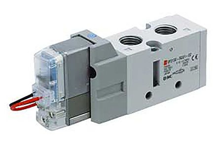 VF3130-5G1-02, SMC 5/2 Pneumatic Solenoid Valve Solenoid/Pilot/Spring Rc 1/4 VF3000 Series, Клапан