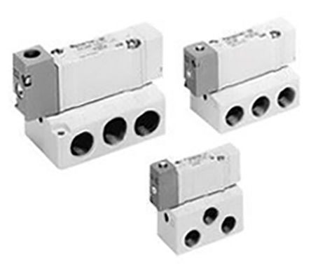 SYA3220-M5, SMC 5/3 Pneumatic Pilot Operated Valves Solenoid Metric M5 x 0.8 SYA3000 Series, Клапан