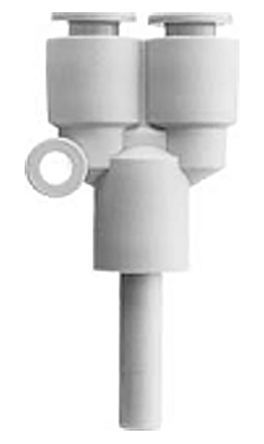 KQ2U07-99A, SMC Threaded-to-Tube Pneumatic Fitting Push In 1/4 in to Push In 1/4 in, KQ2 Series, 1 MPa, 3 MPa, Переходник