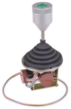 J102PB 169002 R502, RS PRO, 2 Way Joystick Controller Knob, Dual Axis Potentiometric, Джойстик-переключатель