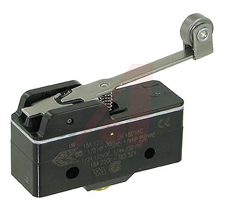 BZ-2RW8255-A2-S, Honeywell SPDT Roller Lever Microswitch, 15 A, Микропереключатель